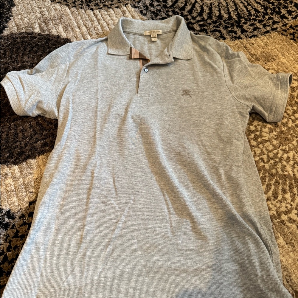 Burberry Light Gray Polo Shirt